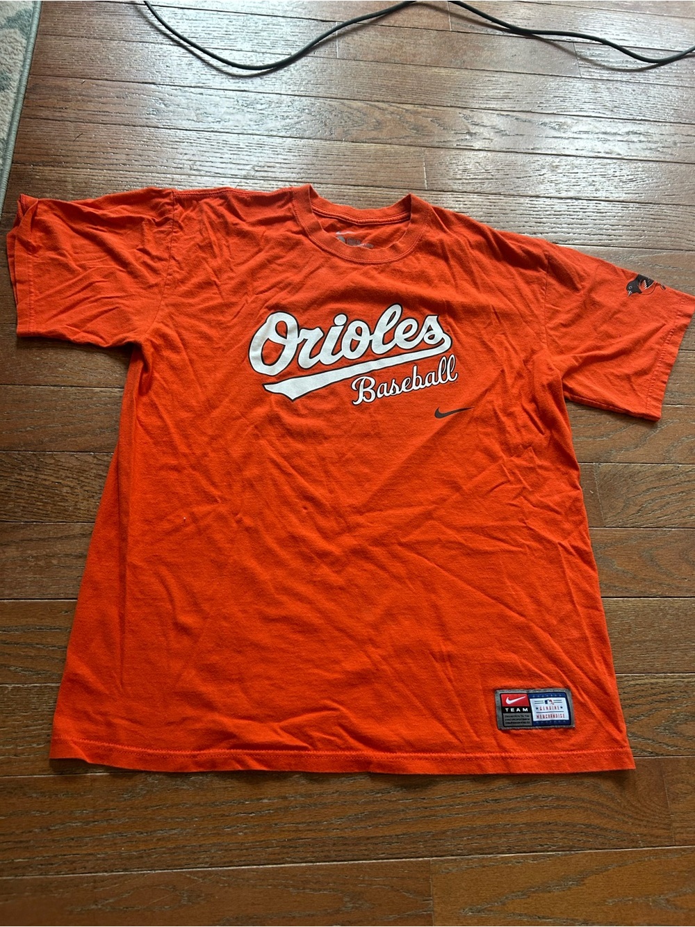 Nike Orange Orioles Baseball Crewneck Tee